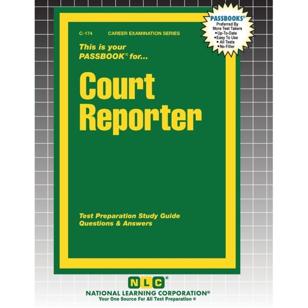 Court Reporter -- Passbooks